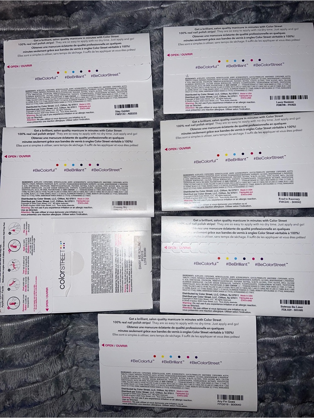 Color Street Nail Polish Strips Variety Pack - Nails, Toes & Overlay multipack - Picture 2 of 2